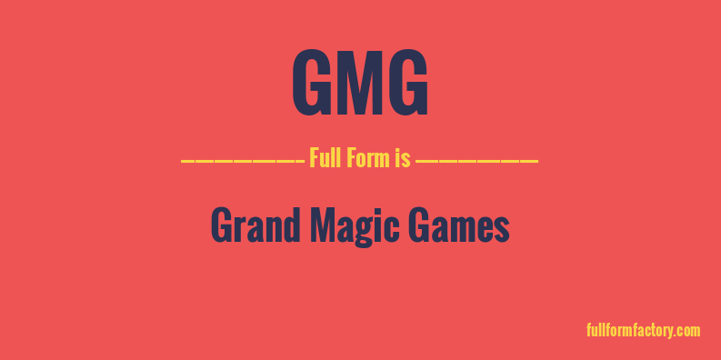 gmg-full-form