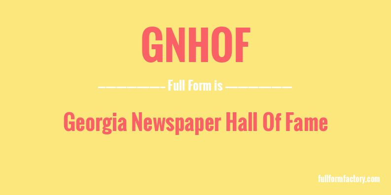 gnhof-full-form
