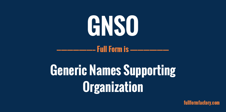 gnso-full-form
