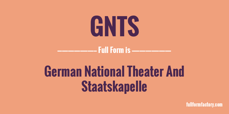 gnts-full-form