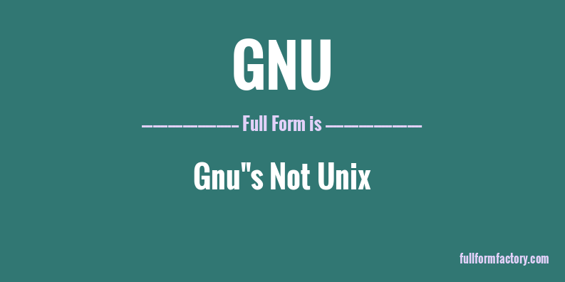 gnu-full-form