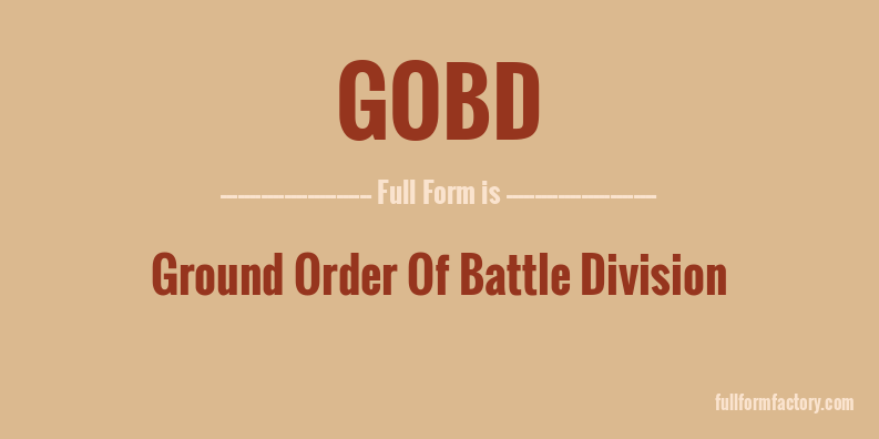 gobd-full-form
