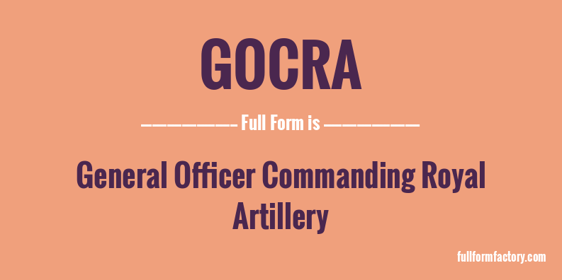gocra-full-form