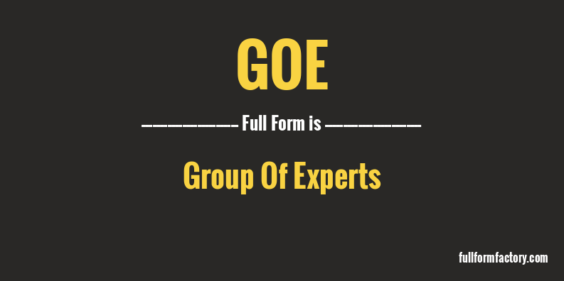 goe-full-form