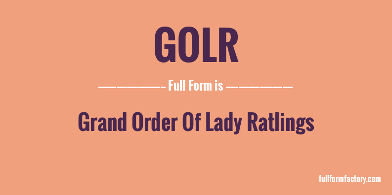 golr-full-form