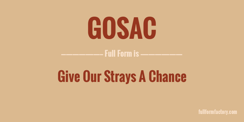 gosac-full-form