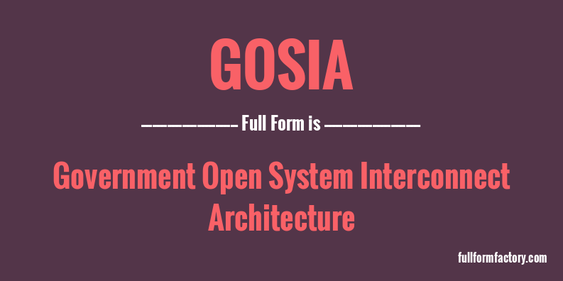 gosia-full-form