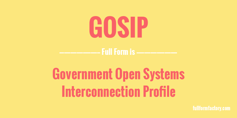gosip-full-form