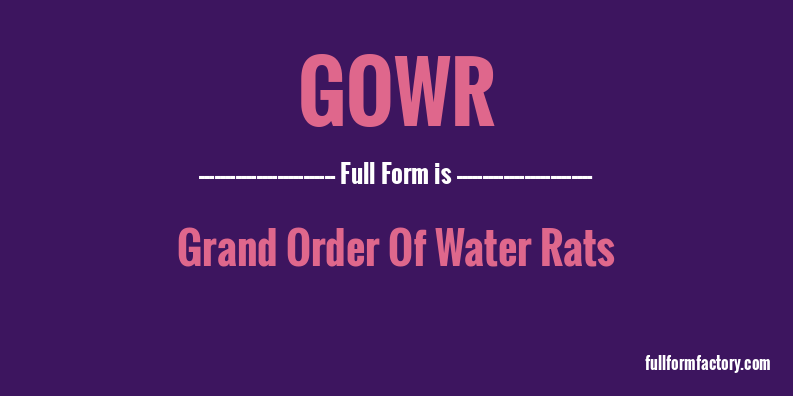 gowr-full-form