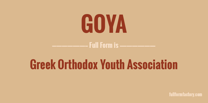 goya-full-form