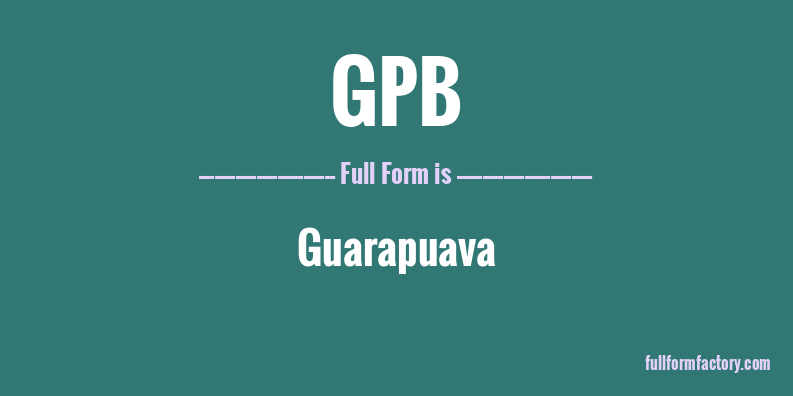 gpb-full-form