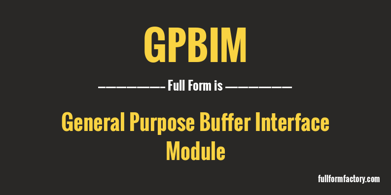 gpbim-full-form