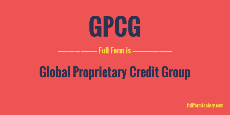 gpcg-full-form
