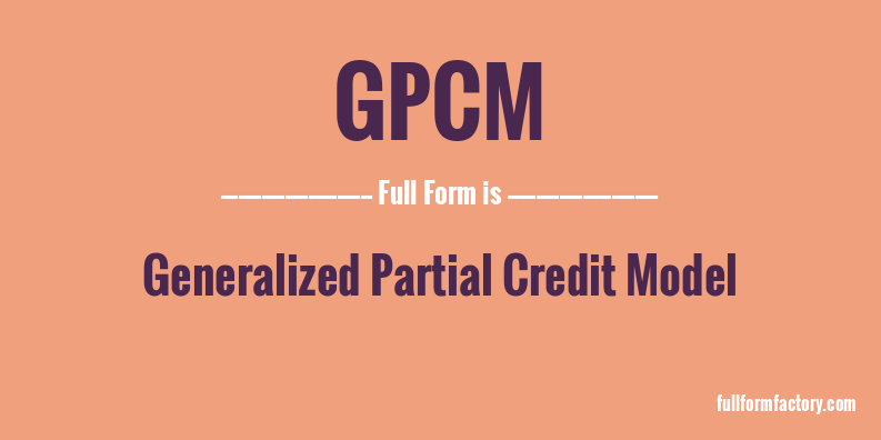 gpcm-full-form