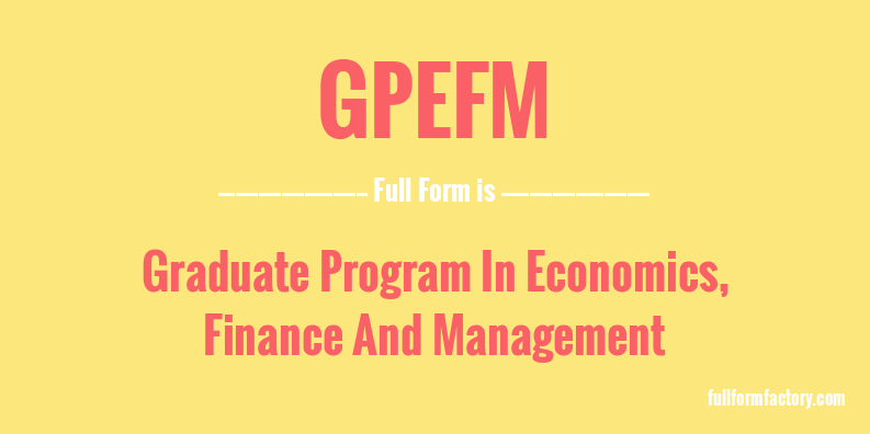 gpefm-full-form