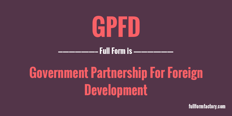 gpfd-full-form