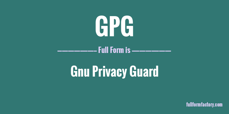 gpg-full-form