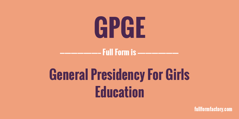 gpge-full-form