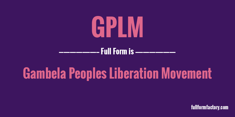 gplm-full-form