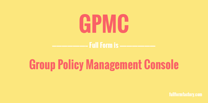 gpmc-full-form