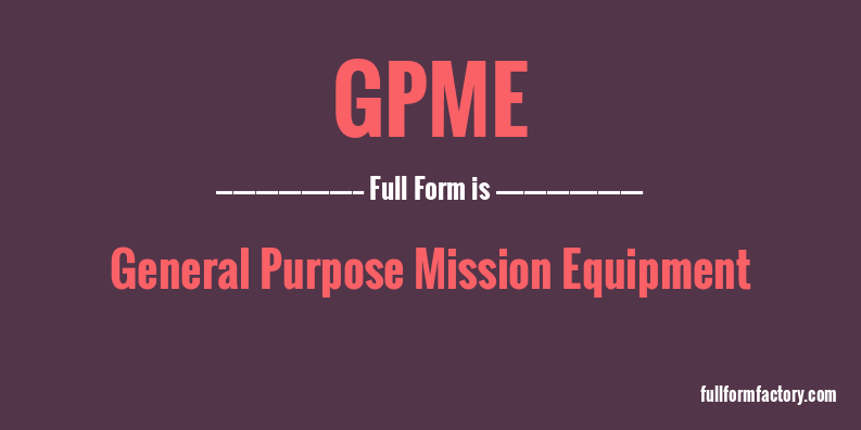 gpme-full-form
