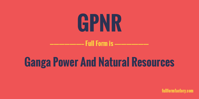 gpnr-full-form