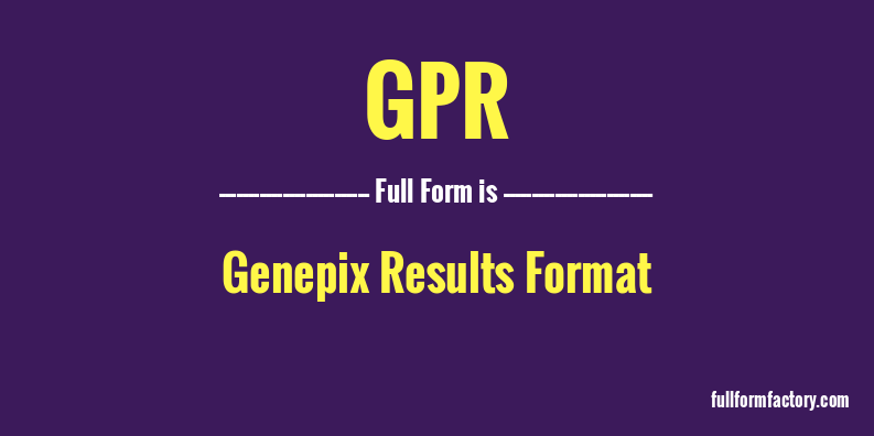 gpr-full-form