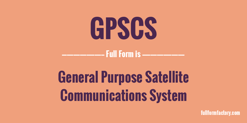 gpscs-full-form