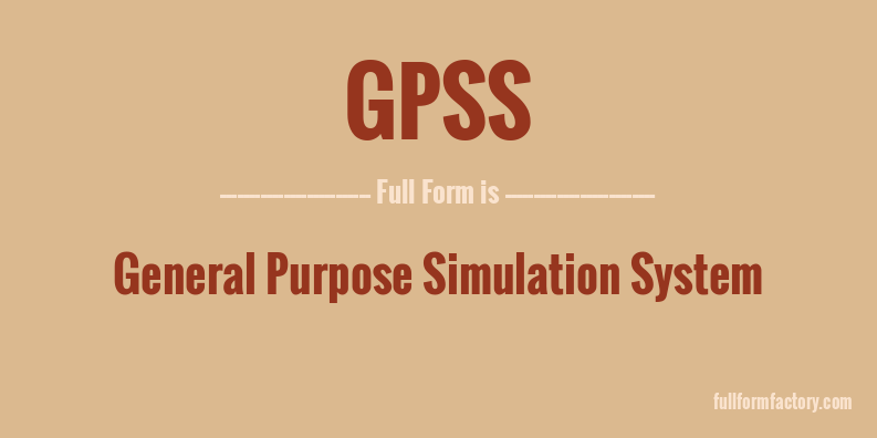 gpss-full-form