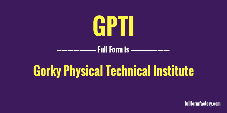 gpti-full-form