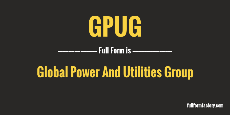 gpug-full-form