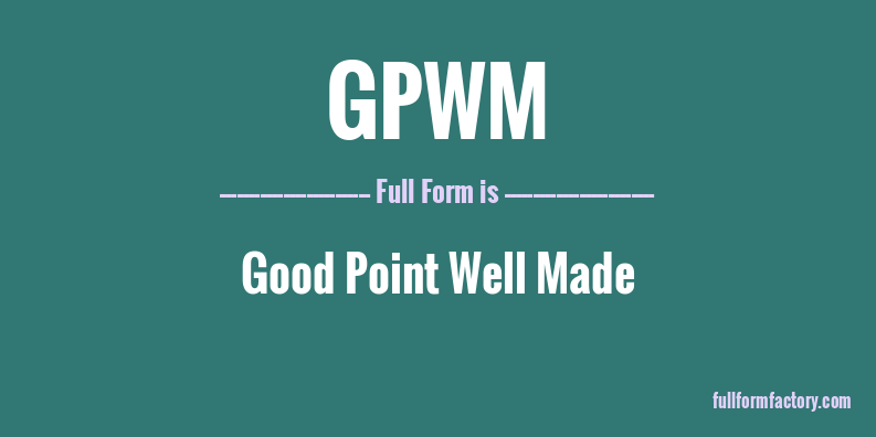 gpwm-full-form