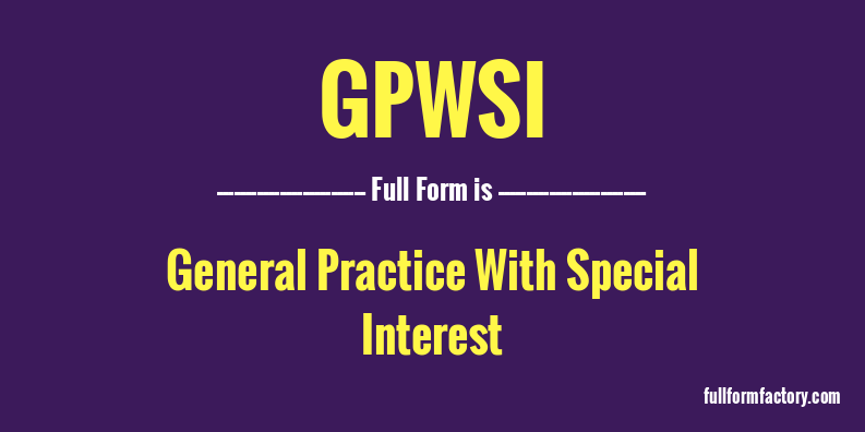 gpwsi-full-form