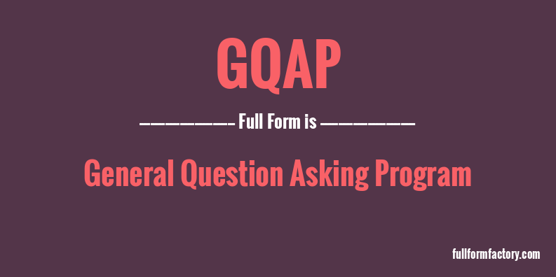 gqap-full-form
