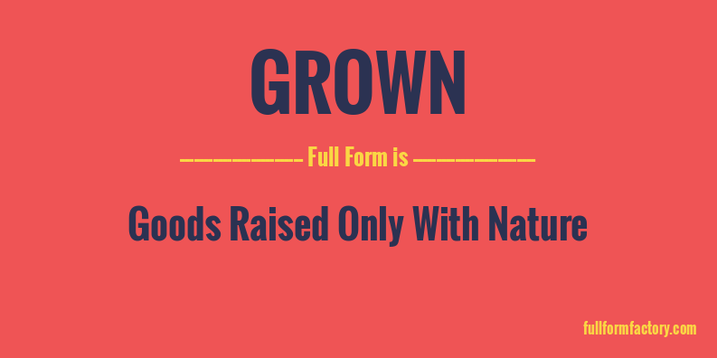 grown-full-form