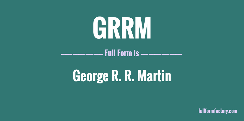 grrm-full-form