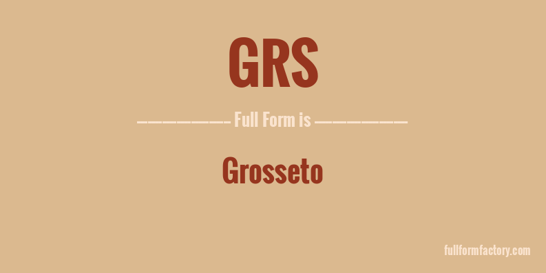 grs-full-form