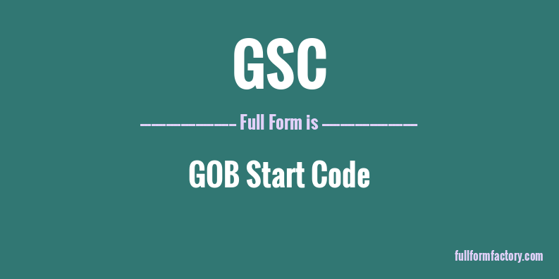 gsc-full-form