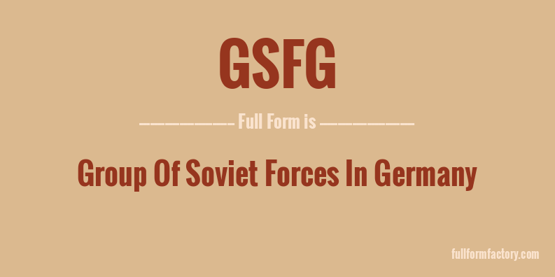 gsfg-full-form