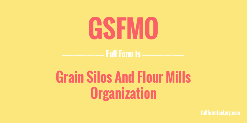 gsfmo-full-form