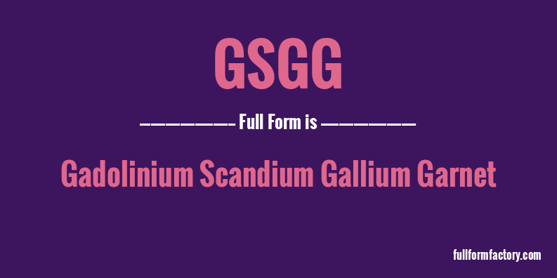 gsgg-full-form