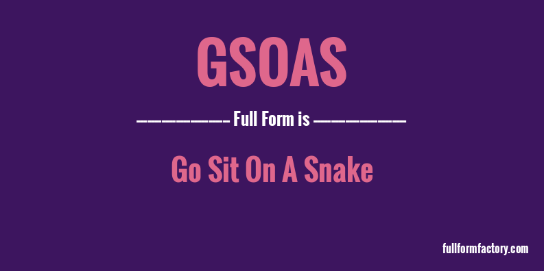 gsoas-full-form
