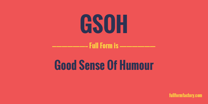 gsoh-full-form