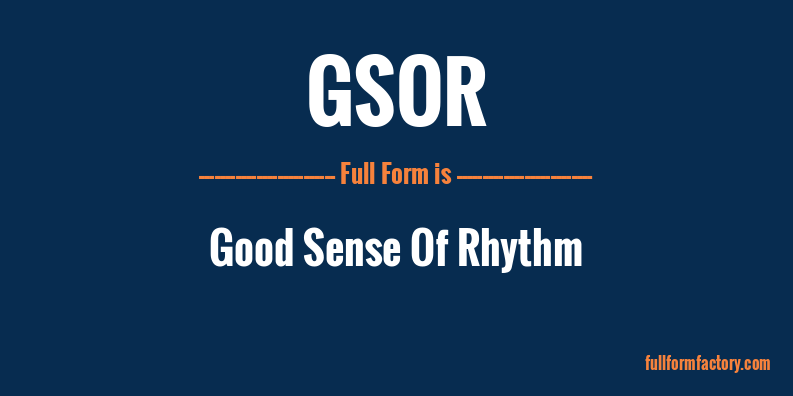 gsor-full-form
