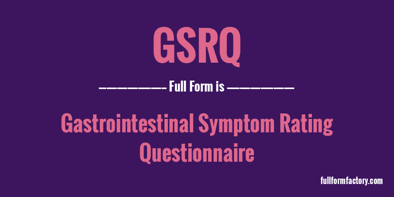 gsrq-full-form