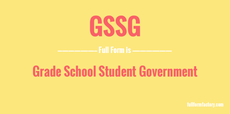 gssg-full-form