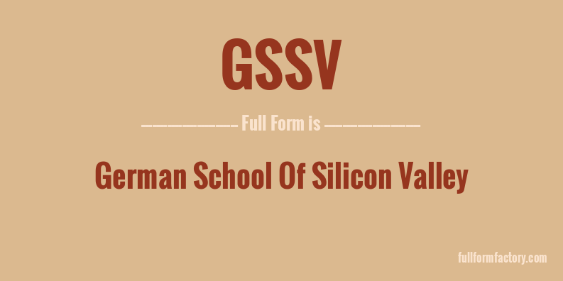 gssv-full-form