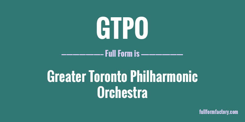 gtpo-full-form
