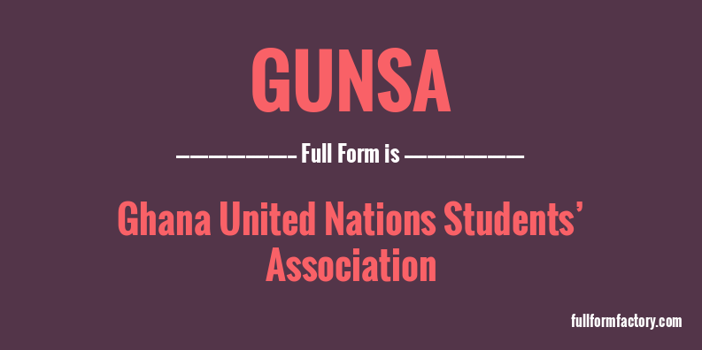 gunsa-full-form