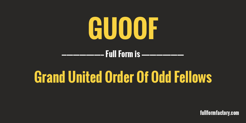 guoof-full-form